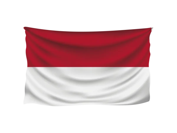 Monaco Flag Waving PNG Transparent Background