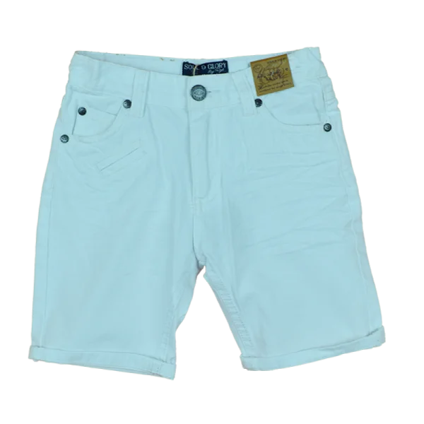 White Denim Shorts PNG Transparent Background