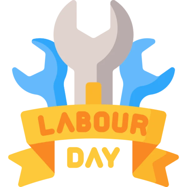 Labour Day Wrenches Icon PNG Transparent Background