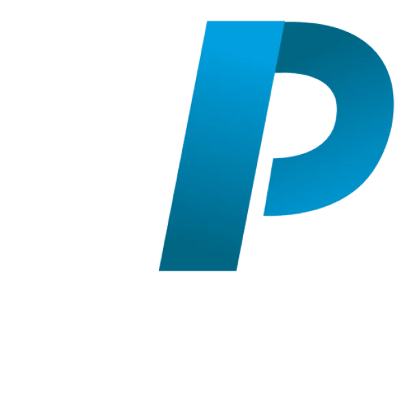 Blue Stylized Letter P Logo PNG Transparent