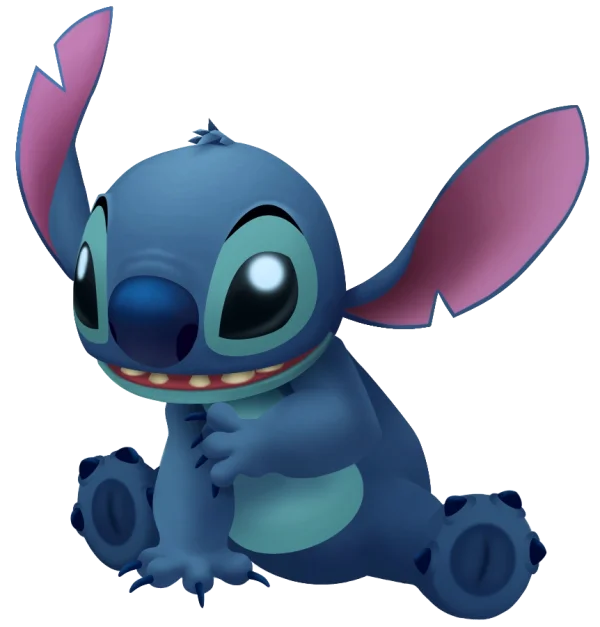 Cute Stitch Sitting Transparent PNG