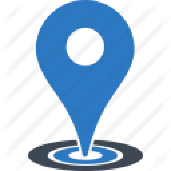 Blue Location Pin Icon PNG Transparent Background