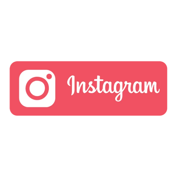 Instagram Logo and Text on Red Background PNG