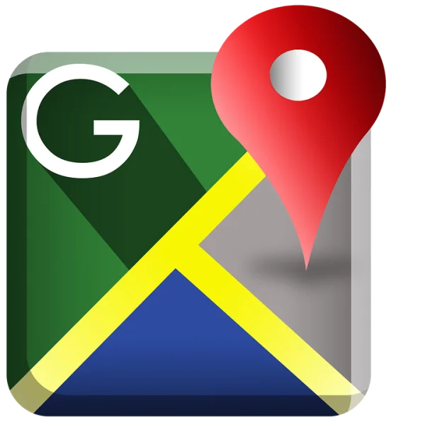 Google Maps Logo PNG with Location Pin