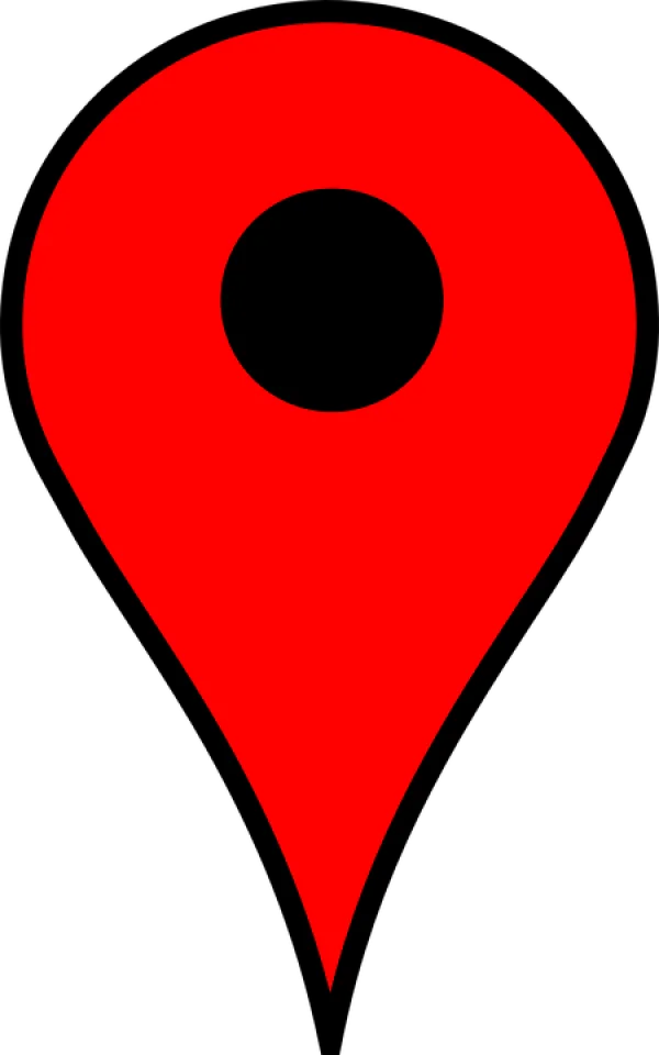 Red Location Pin Icon PNG Transparent Background