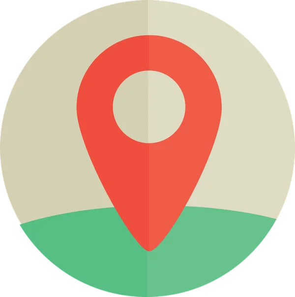 Red Location Pin Map Icon PNG Transparent