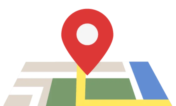 Map with Red Location Pin Icon PNG Transparent