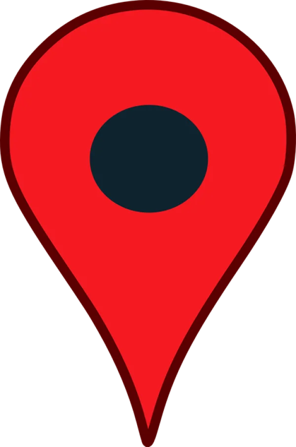 Red Map Pin Icon PNG Transparent Background