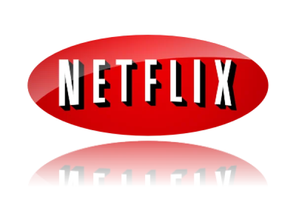 Netflix Logo Red Oval with Reflection PNG