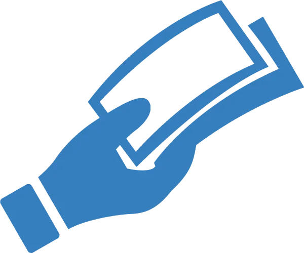 Hand Holding Money Bills Icon PNG Transparent