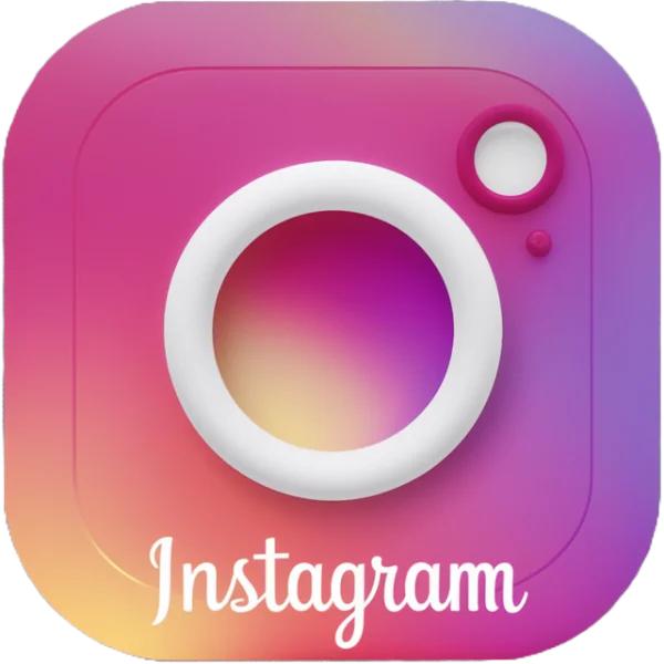 3D Instagram Logo Icon PNG