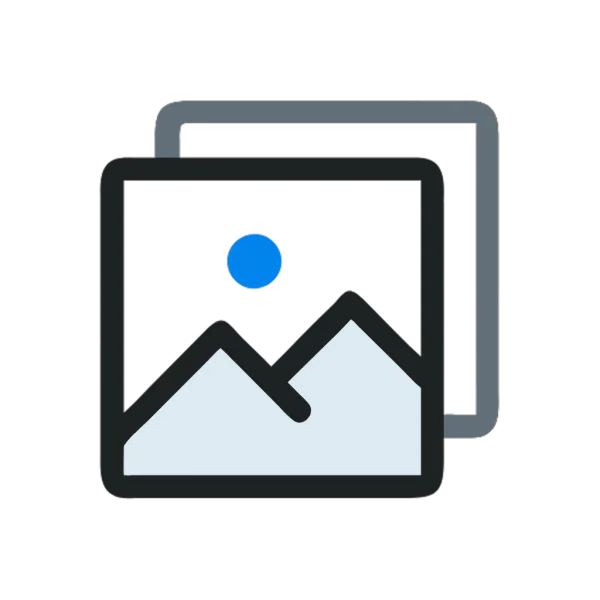 Image Gallery Icon PNG Transparent Background