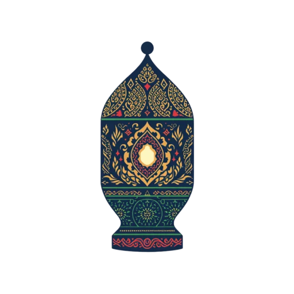 Decorative Islamic Lantern PNG Transparent Background