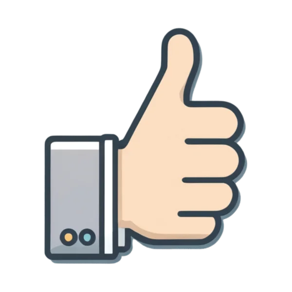 Thumbs Up Like Icon PNG Transparent Background