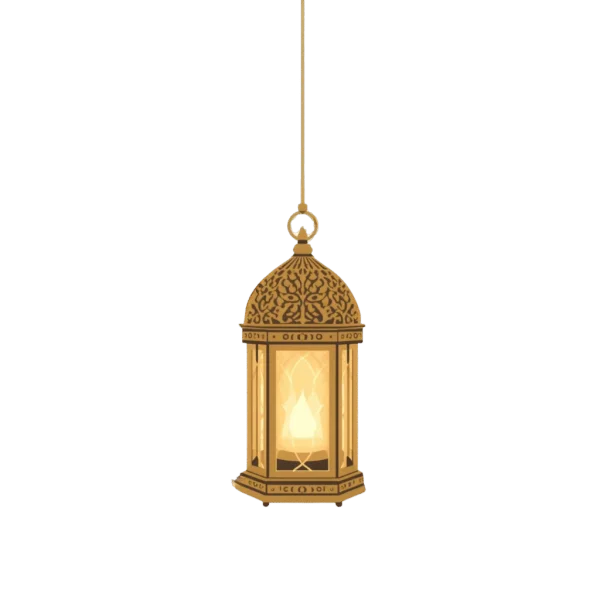 Hanging Ramadan Lantern PNG Transparent Background