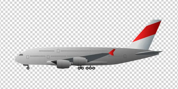 Large Passenger Airplane PNG Transparent
