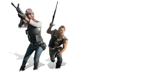 Gaming Characters with Weapons PNG Transparent Background