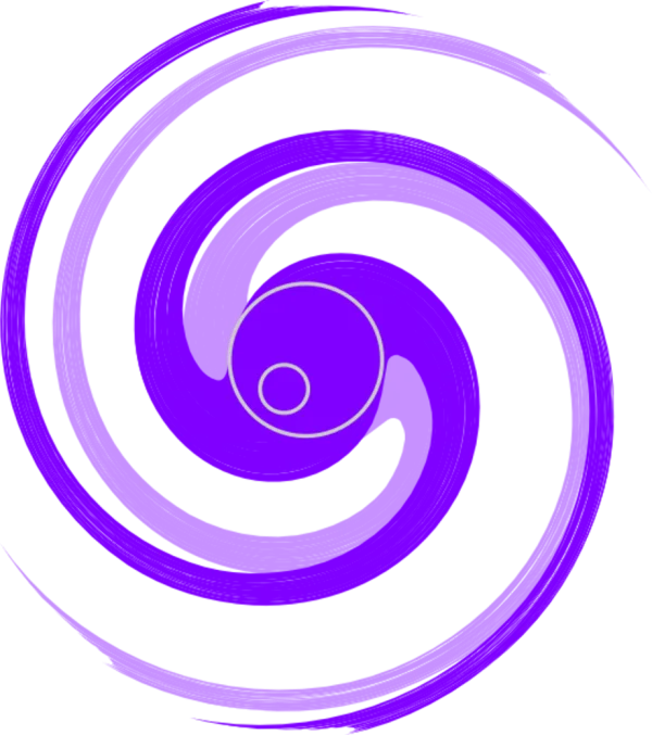 Purple Energy Vortex PNG Transparent Background