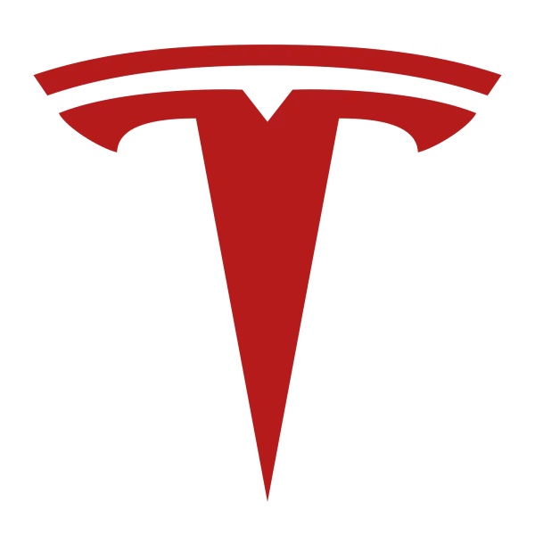 Red Tesla Logo PNG Transparent Background