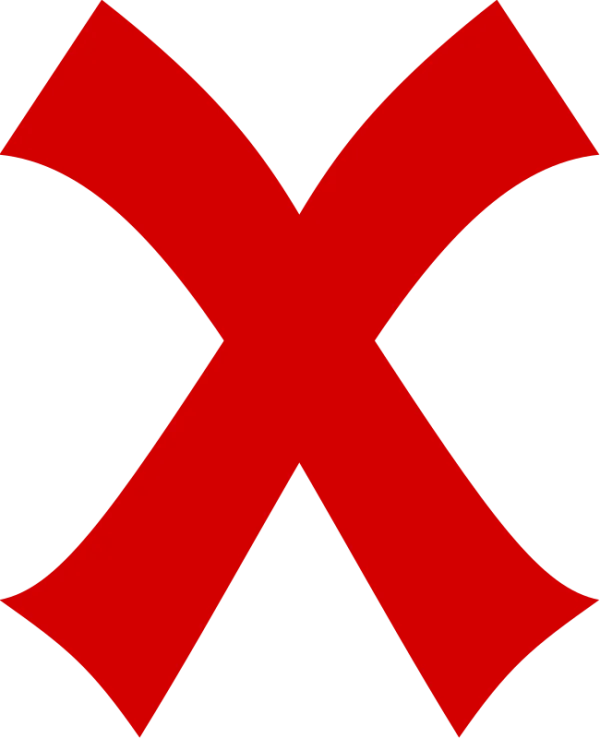 Red X Mark Transparent PNG