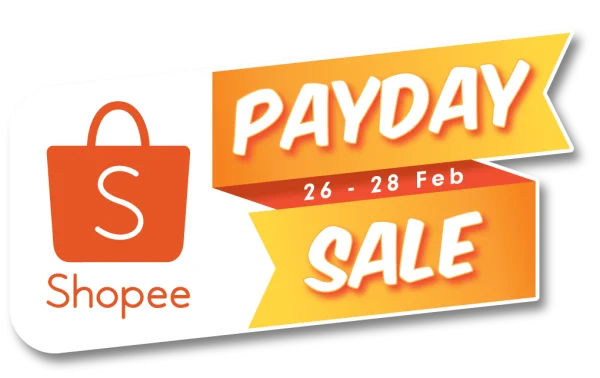 Shopee Payday Sale Banner PNG Transparent
