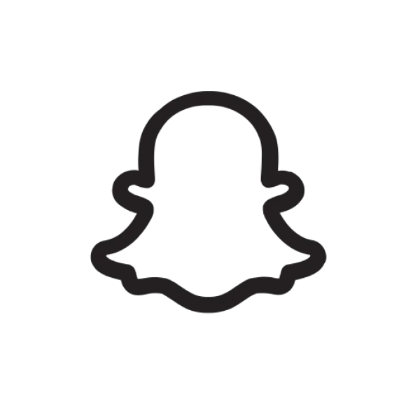 Snapchat Ghost Outline Logo PNG