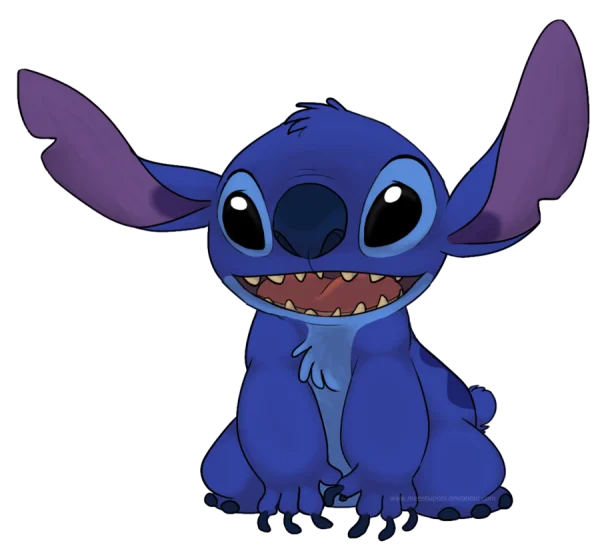Stitch Smiling Happy Transparent PNG