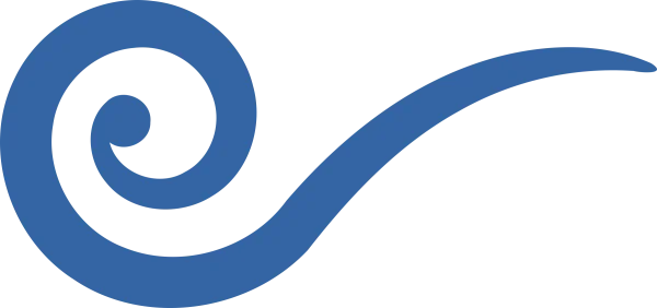 Abstract Blue Spiral Swirl PNG