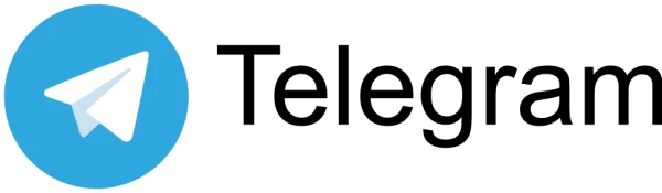 Telegram Logo and Wordmark PNG Transparent Background