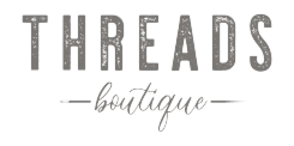 Threads Boutique Gray Logo PNG Transparent
