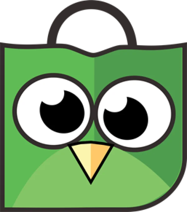 Tokopedia Logo Owl Shopping Bag PNG