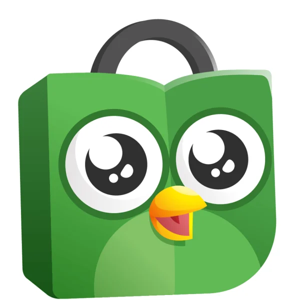 Duolingo Duo Owl Mascot PNG Transparent