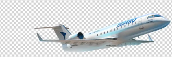 IrAero CRJ-200 Airplane PNG Transparent Background