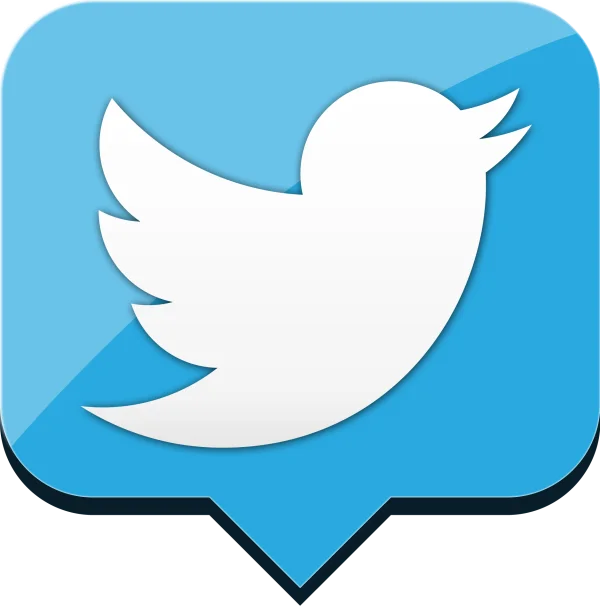 Twitter Bird Logo Speech Bubble Icon PNG