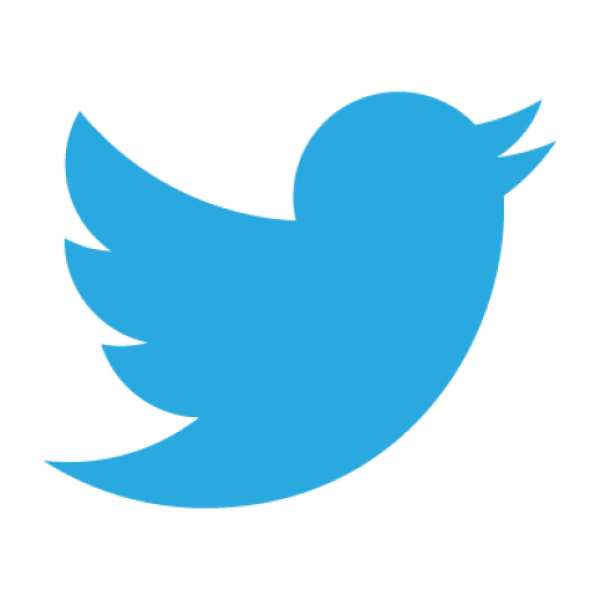 Blue Twitter Bird Logo PNG Transparent