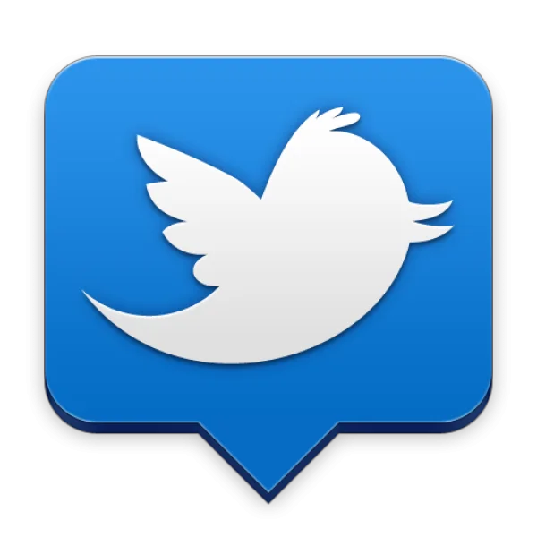 Twitter Logo Chat Bubble Icon PNG