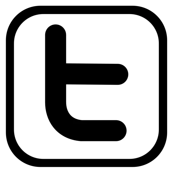 Twitter 't' Logo Icon PNG Transparent Background