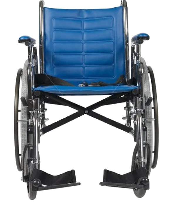 Blue Wheelchair PNG Transparent Background