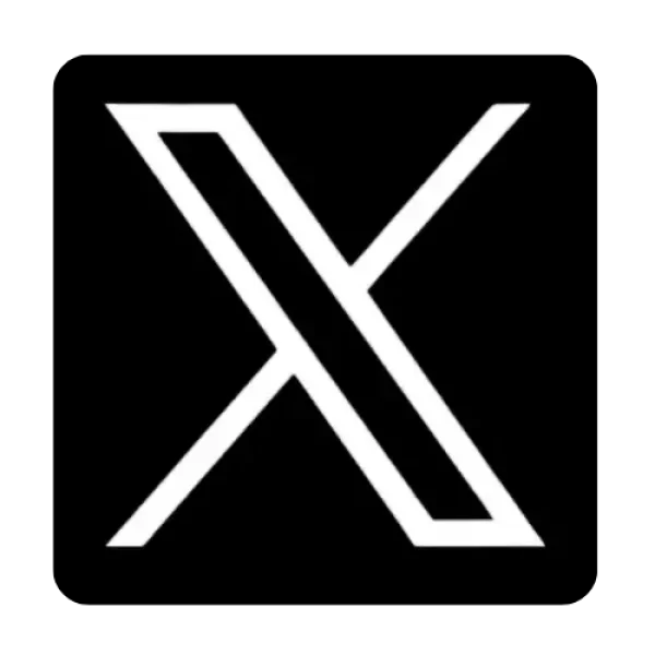 Stylized White X Symbol PNG Transparent Background