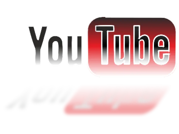 YouTube Logo with Reflection Transparent PNG