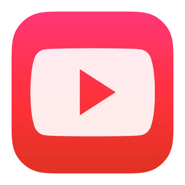 Modern YouTube Play Button Icon PNG
