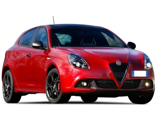 Red Alfa Romeo Car PNG Transparent Background