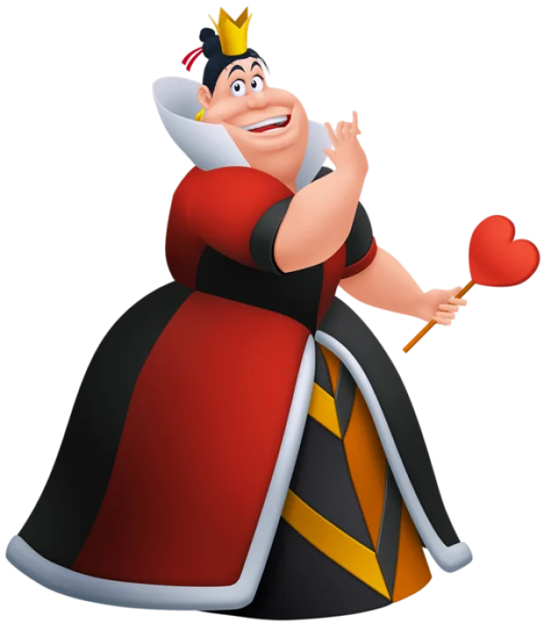 Queen of Hearts Cartoon Character PNG