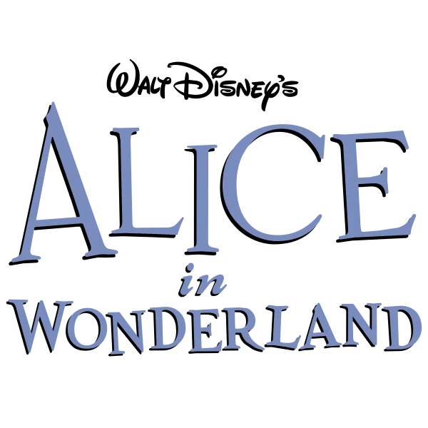 Alice in Wonderland Title Text PNG Transparent