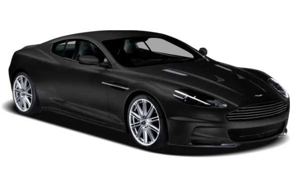 Black Aston Martin Sports Car PNG Transparent Background