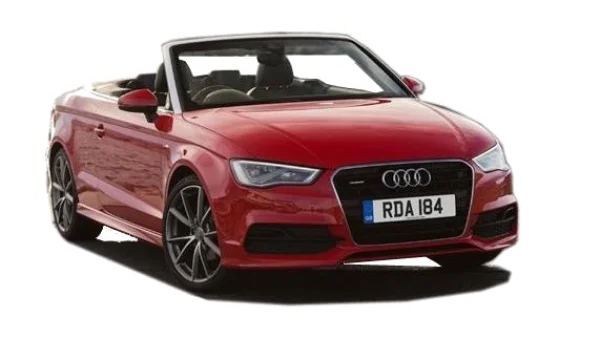Red Audi A3 Convertible Car PNG Transparent Background