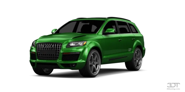 Green Audi Q7 SUV Transparent PNG