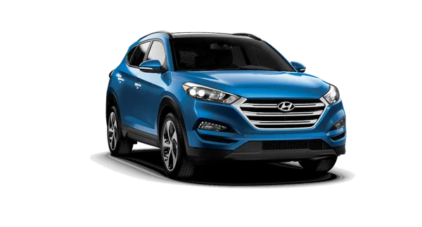 Blue Hyundai Tucson SUV PNG Transparent Background