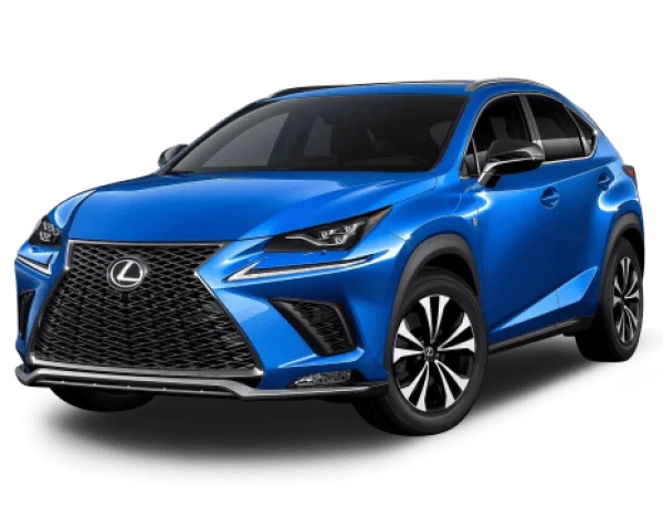 Blue Lexus NX SUV Car PNG Transparent Background