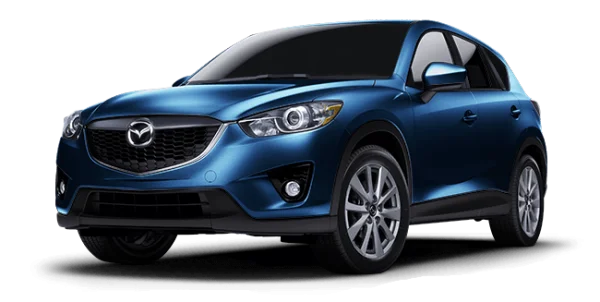 Blue Mazda CX-5 SUV Transparent Background PNG